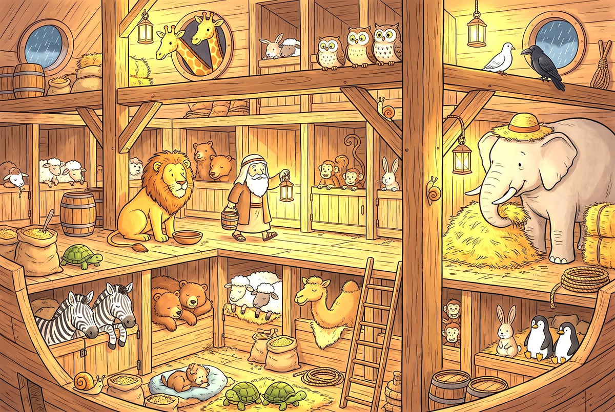 Parshas Noach / Parashat Noach: children’s picture from The Shabbos Minute