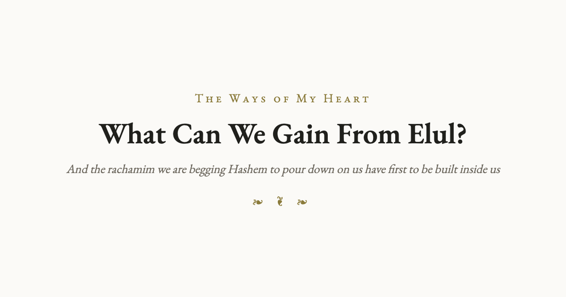 What Can We Gain From Elul?